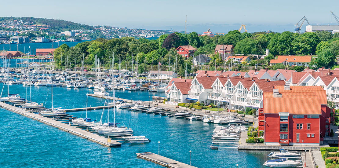 Stavanger's attractive harbour
